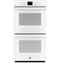 GE Appliances JKD3000DNWW Double Wall Ovens White Front View