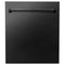 ZLINE DWBS24 Built-In Dishwashers Black Stainless Steel Front View