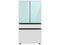 Samsung RF29BB86004M French Door Refrigerators Morning Blue Glass And White Glass Front View
