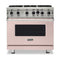 Viking VGIC53626BBHLP Freestanding Ranges Blush Front View