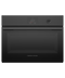 Fisher & Paykel OS24NMTDB1 Single Wall Ovens Black Glass Front View