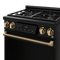 THOR KITCHEN RSG30BLPBRZ 30 Inch Professional Lp Range With Tilt Panel Touch Control In Matte Black/bronze Gordon Ramsay Series - Rsg30blp-brz