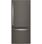 GE Appliances GDE21EMKES Bottom Freezer Refrigerators Fingerprint Resistant Slate Front View