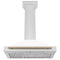ZLINE KB4STZWM36CB Ducted Mount Hoods Champagne Bronze Accents – Studio Shot