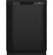 GE Appliances GDF535PGRBB Built-In Dishwashers Black Front View
