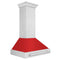 ZLINE 8654SNXRM36 Ducted Mount Hoods Red Matte Front View