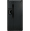 GE Appliances GSE23GGPBB Side By Side Refrigerators Black Front View