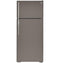 GE Appliances GTE18GMNRES Top Freezer Refrigerators Fingerprint Resistant Slate Front View