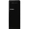 Smeg FAB28URBL3 Compact Refrigerators Glossy Black Front View