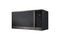 LG MVEM1825Z Over The Range Microwaves Black Stainless Steel – Angle View