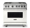 Viking VDR5364GPW Freestanding Ranges Pure White Front View