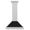 ZLINE KB4SNXBLM36 Professional Hoods Black Matte Shell – Appliance Image