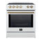 Forno FFSIN098230WHT Slide-In Ranges 0 Front View