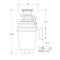 XO Appliance XOD1HPBF Garbage Disposals Silver – Appliance Image