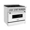 ZLINE RAWM36 Professional Ranges White Matte – Catalog Photo