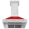 ZLINE 8654SNXRM36 Ducted Mount Hoods Red Matte – Official Product Photo