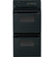 GE Appliances JRP28BJBB Double Wall Ovens Black On Black Front View
