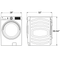 GE Appliances GFW550SSNWW Front Load Washers White – Side Profile