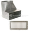 GE Appliances UXN70 Range Hood Accessories Silver Front View