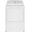 GE Appliances GTX38GASWWS Front Load Dryers White With Silver Matte Backsplash Front View