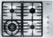 MIELE KM3465G Gas Cooktops Stainless Steel Front View
