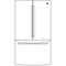 GE Appliances GNE27JGMWW French Door Refrigerators White – Catalog Photo