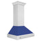 ZLINE 8654SNXBM36 Ducted Mount Hoods Blue Matte – Studio Shot