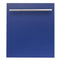 ZLINE DWBMH24 Built-In Dishwashers Blue Matte Front View