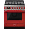 Smeg CPF30UGGR Professional Ranges Red Front View
