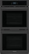 Frigidaire FCWD2727AB Double Wall Ovens Black Front View