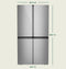 CAFE CAE28DM5TS5 French Door Refrigerators Platinum Glass – Catalog Photo