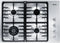 MIELE KM3465LP Gas Cooktops Stainless Steel Front View