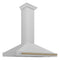 ZLINE KB4SNZ48CB Ducted Mount Hoods Champagne Bronze Accents – Appliance Image