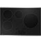 GE Appliances PHP9030STSS Electric Cooktops Stainless Steel On Black Front View