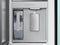 Samsung RF23BB86004M French Door Refrigerators Morning Blue Glass And White Glass – Side Profile