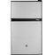 GE Appliances GDE03GLKLB Compact Refrigerators Cleansteel(Tm) Front View