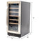 AVANTI WC3015S3S Wine Fridges Stainless Steel With Black Cabinet – Detail Close-up