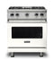 Viking VGR5304BPW Freestanding Ranges Pure White Front View