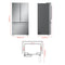 LG SRFB27S3 French Door Refrigerators Print Proof Stainless Steel – Lifestyle Photo