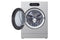 LG WM9900HSA Front Load Washers Brushed Platinum Steel – Angle View