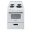 Avanti ERU240P0W Freestanding Ranges White Front View