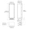FULGOR MILANO F7IRC24O1L Column Refrigerators Overlay Panel – Side Profile