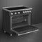 Smeg SPR36UIMAN Freestanding Ranges Matt Black – Official Product Photo