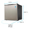 Avanti AR17T0W Compact Refrigerators White – Detail Close-up