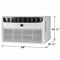 Frigidaire FHTE143WA2 12,501 - 15,000 Btu Air Conditioners White – Appliance Image