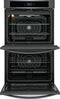 Frigidaire FCWD3027AD Double Wall Ovens Black Stainless Steel – Angle View