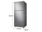 Samsung RT16A6195SR Top Freezer Refrigerators Fingerprint Resistant Black Stainless Steel – Official Product Photo