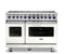 Viking VDR74828BPW Freestanding Ranges Pure White Front View