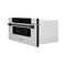 ZLINE MWDZ30SSMB Built-In Microwaves Matte Black Front View