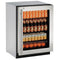 U-Line U2224RGLS13B Compact Refrigerators Stainless Frame Front View